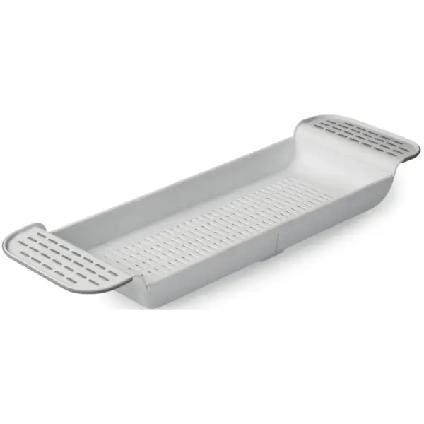 TEL0043 Blue Canyon Extendable Over Bath Rack White