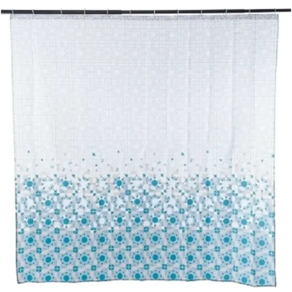TEL0058 Moroccan Poly. Shower Curtain