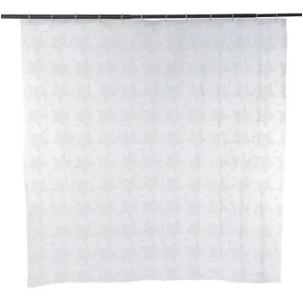 TEL0059 Blue Canyon Star Shower Curtain Peva 180x180cm