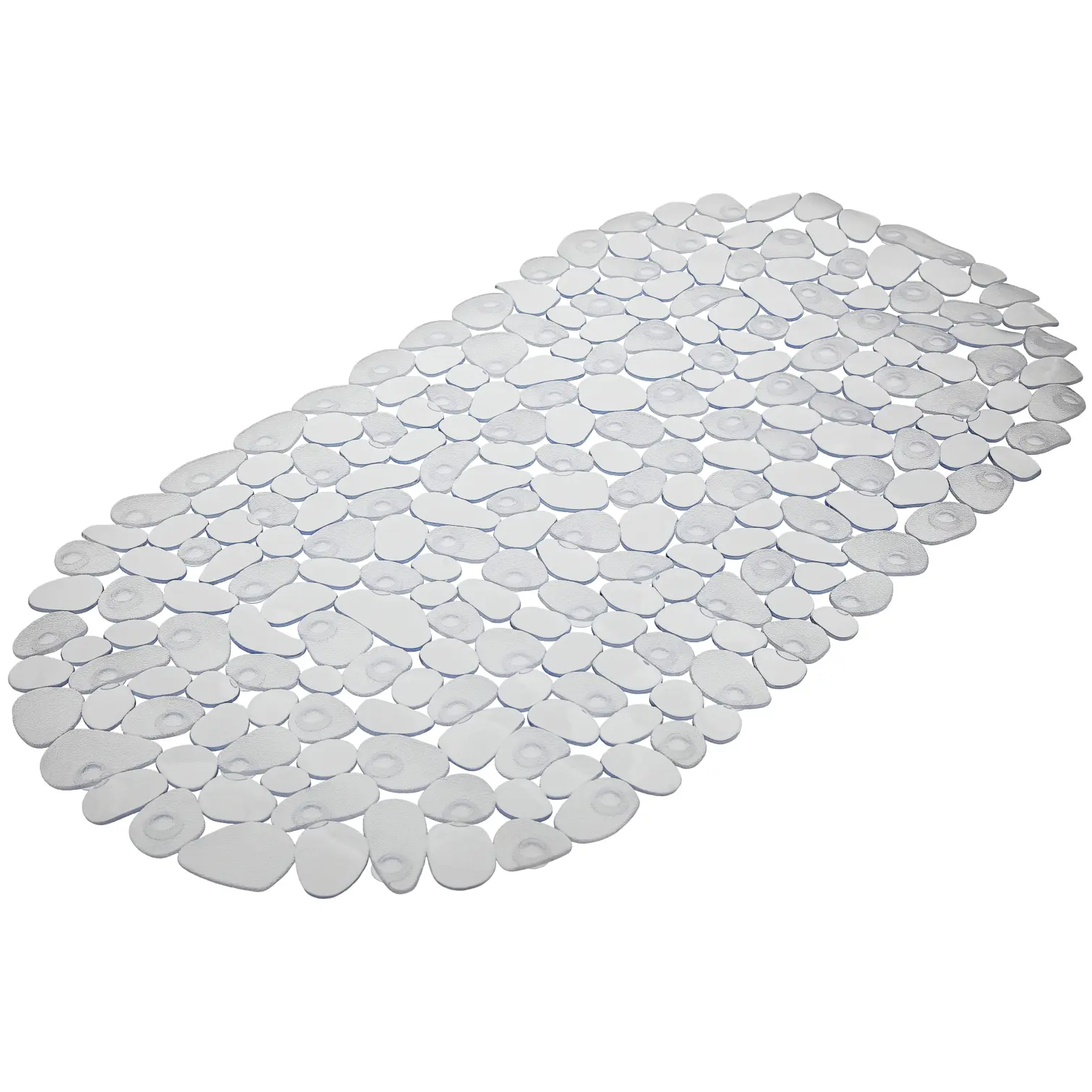 Bluecanyon Pebble PVC Bath Mat Clear 69 x 36cm