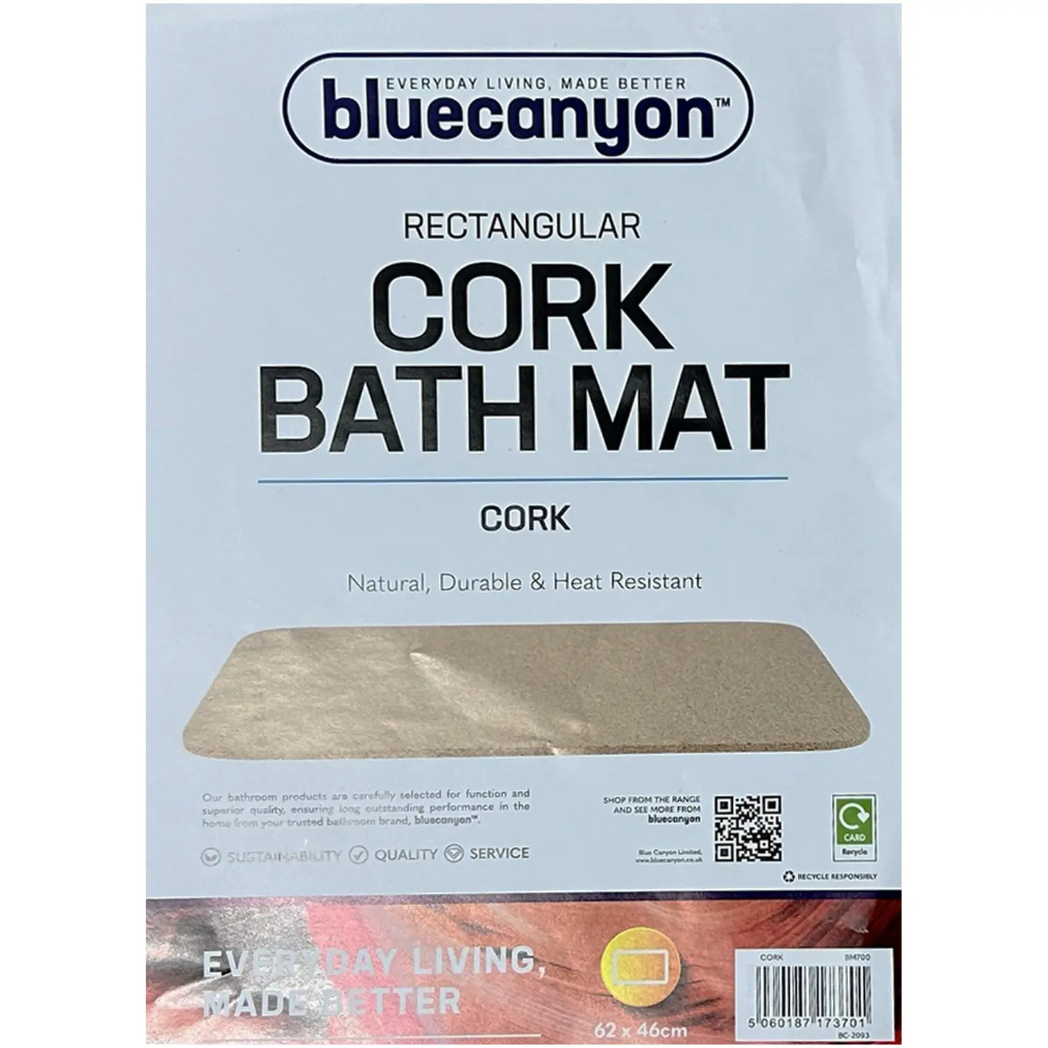 Bluecanyon Cork Bath Mat 62 x 46cm