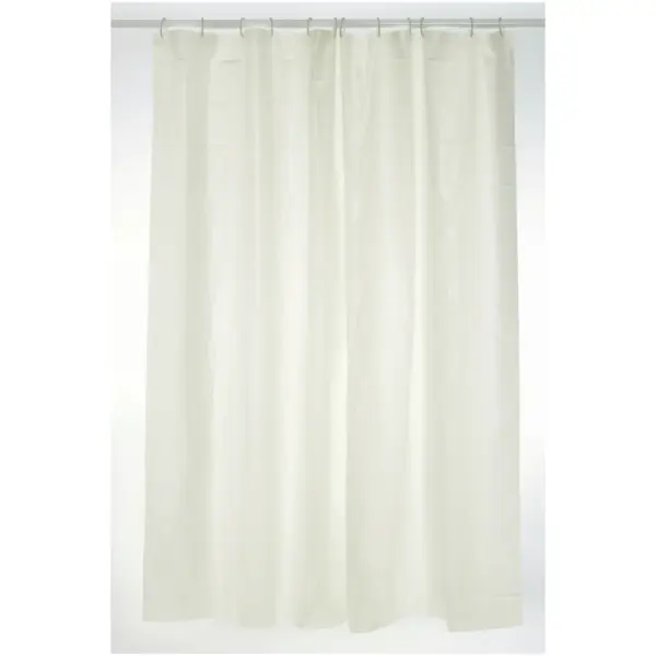 TEL0103 Blue Canyon Shower Curtain PEVA Plain White 180 x 180cm