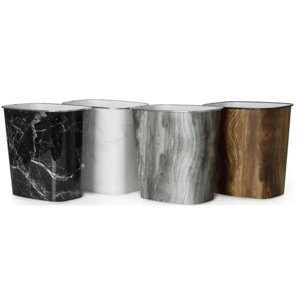 TEL0159 Bluecanyon Oblong Plastic Waste Bin Assorted Patterns