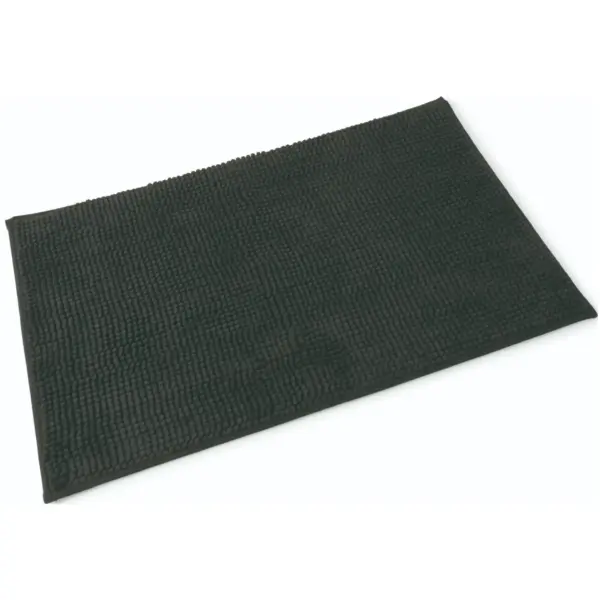 TEL0175 Blue Canyon Chloe Microfibre Bath Mat Black 50 x 80cm