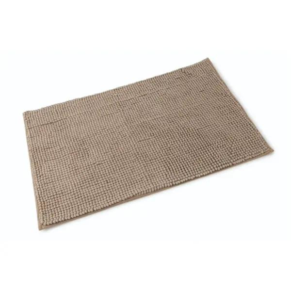 TEL0177 Blue Canyon Chloe Microfibre Bath Mat Walnut 50 x 80cm