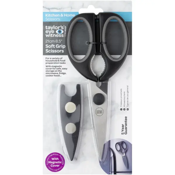 TEW0055 Taylor's Eye Witness Kitchen & Home Soft Grip Scissors 21cm