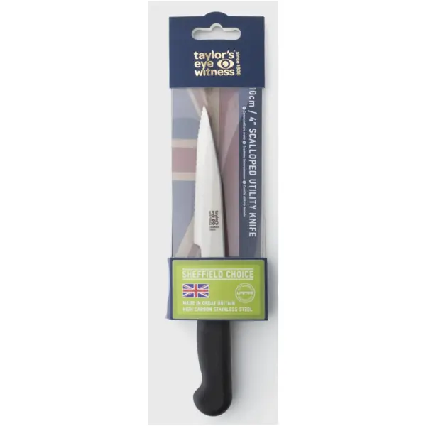 TEW0107 Taylors Eye Witness Sheffield Choice Scalloped Utility Knife 10cm