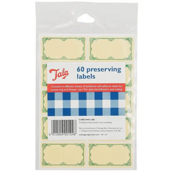 TLA0012 Tala Jam Jar Labels pk60