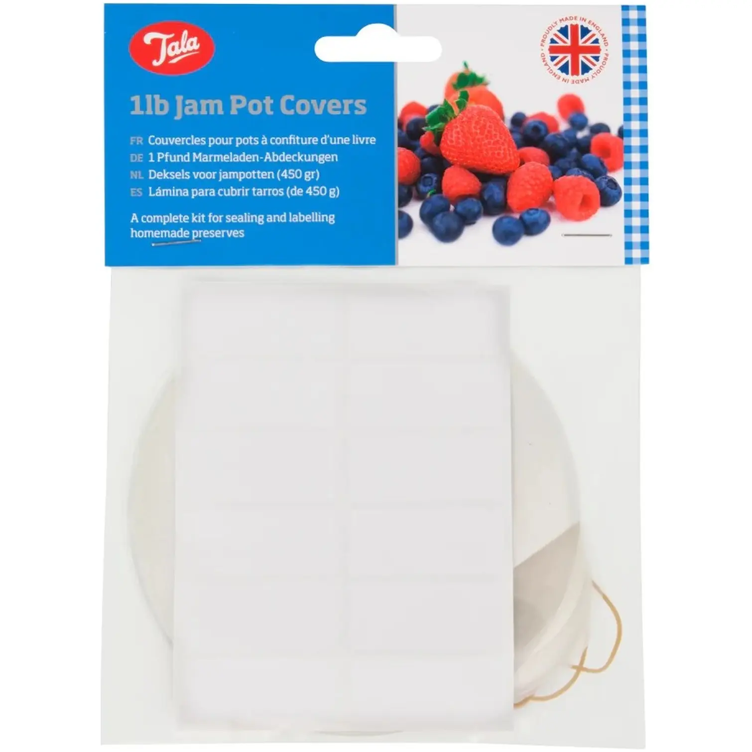 TLA0019 Tala 1lb Jam Pot Covers pk24