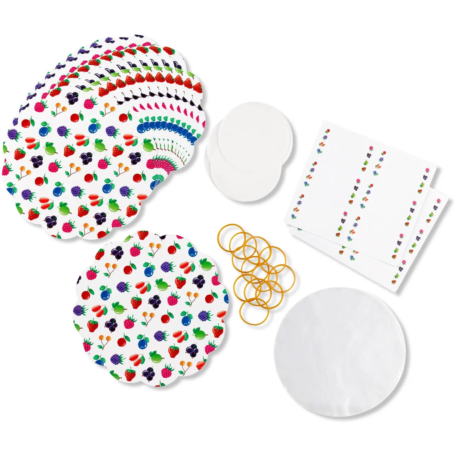 TLA0045_1 Tala Fruit Jam Pot Cover Set