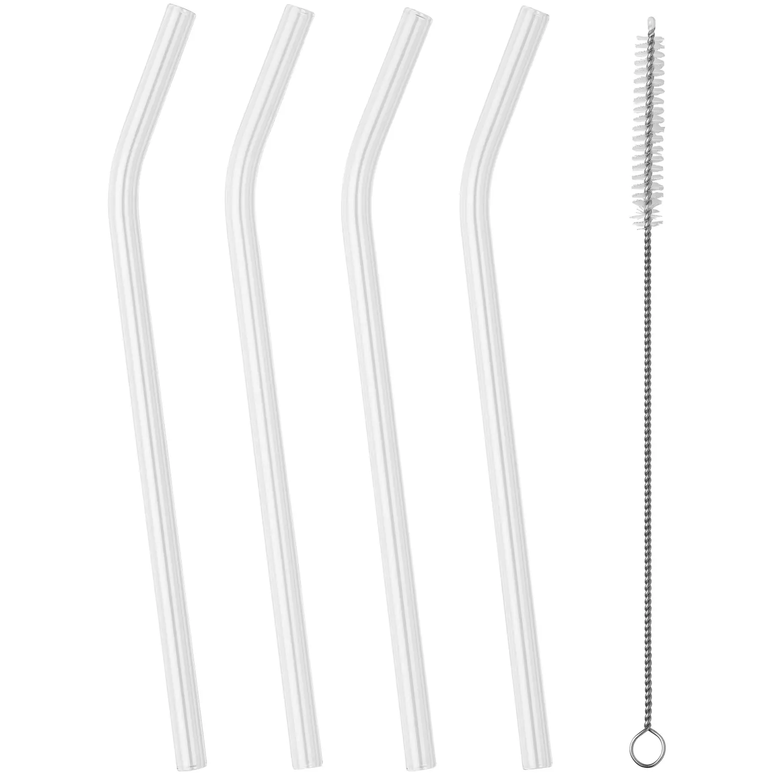 Glass Straws with Brush (4)