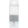 Tala Silver Glitter Candles & Holders 24 Pack