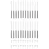 Tala Silver Glitter Candles & Holders 24 Pack