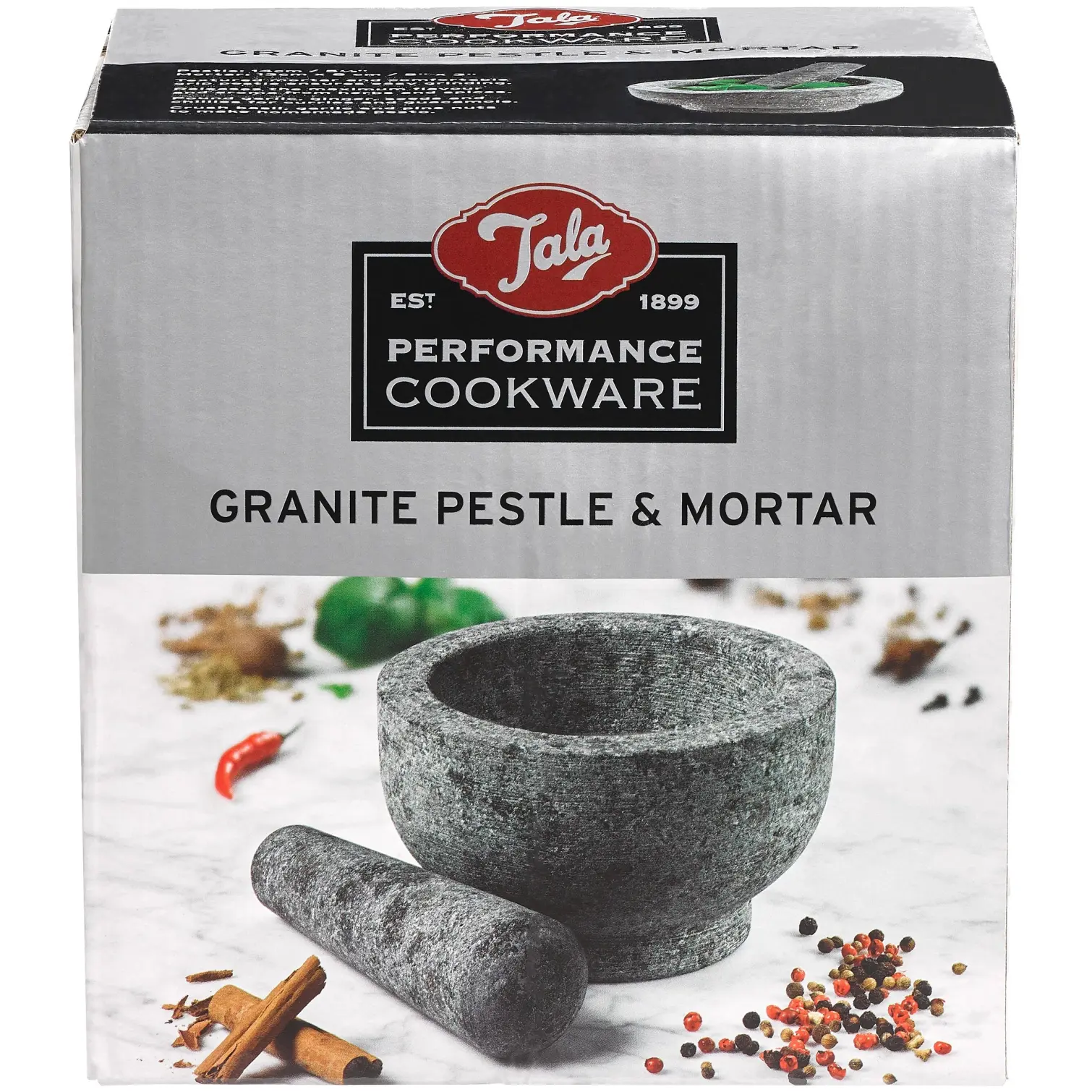 TLA0249 Tala Granite Pestle & Mortar 14cm