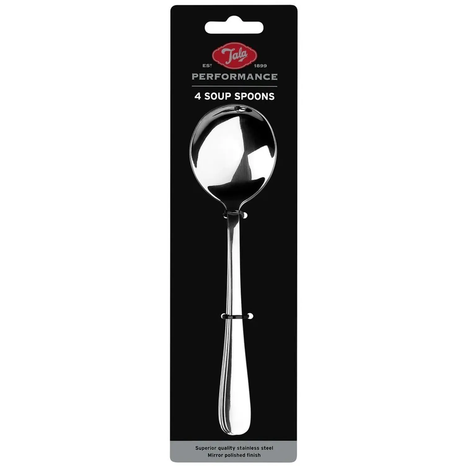 Stainless Steel Set of 4 Soup Spoons