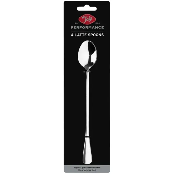 Stainless Steel Set of 4 Latte Spoons