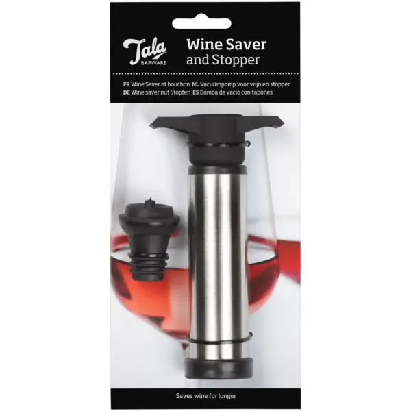 TLA0405 Tala Wine Saver with 1 Stopper