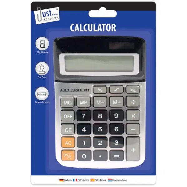 Just Stationery Midi Calculator 8 Digit