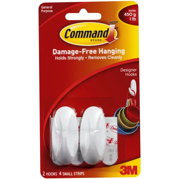 Command Designer Small Hooks Set of 2
