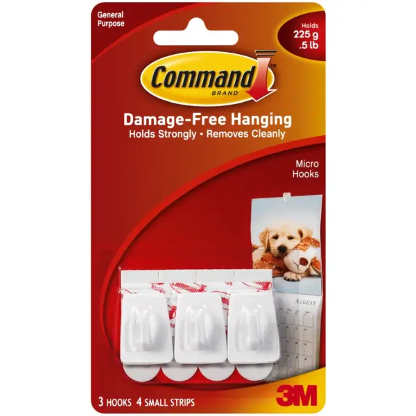 Command Micro Hooks Set of 3