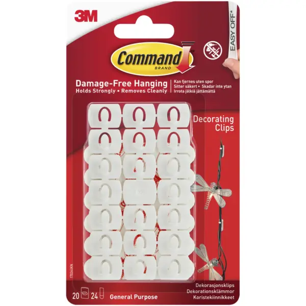 Command Decorating Clips Pack of 20