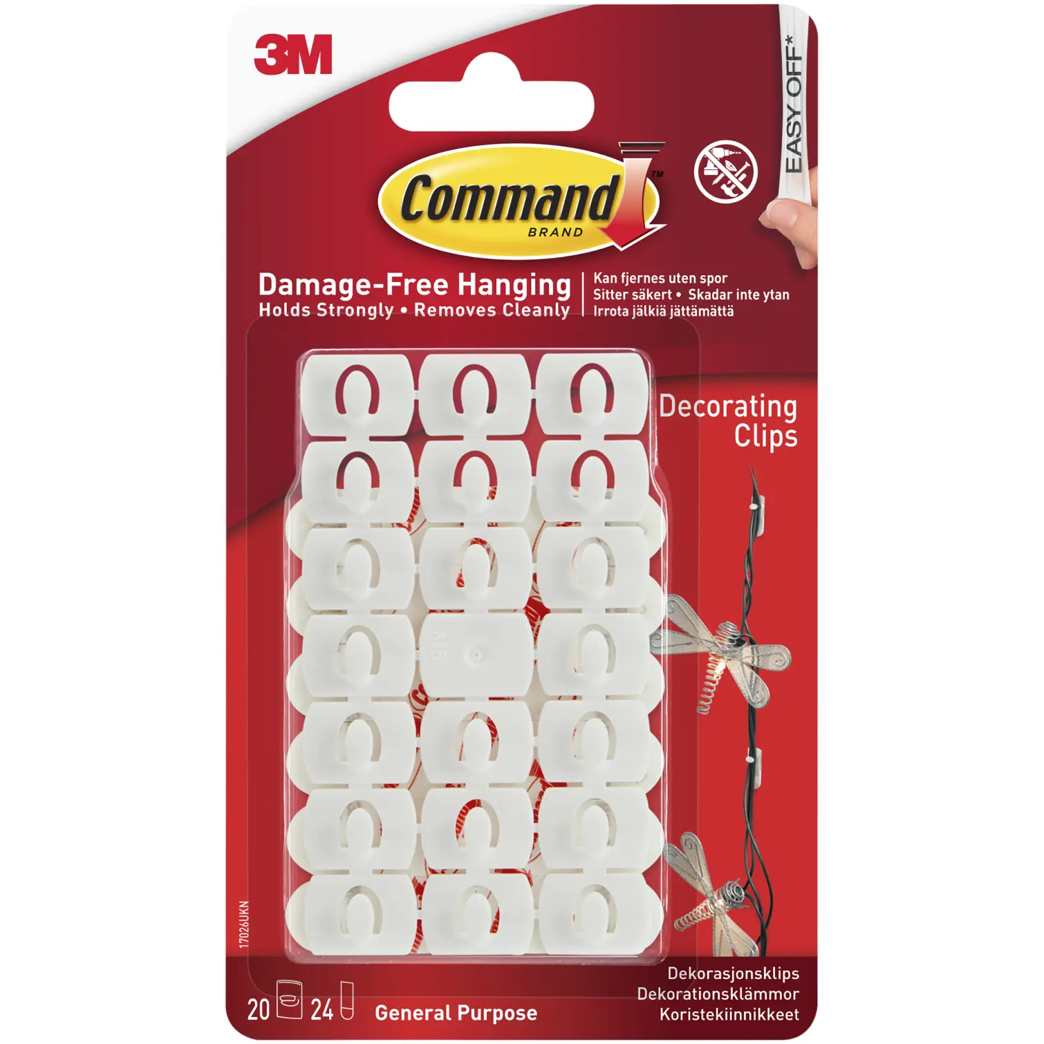 TMD0020 Command Decorating Clips Pack of 20