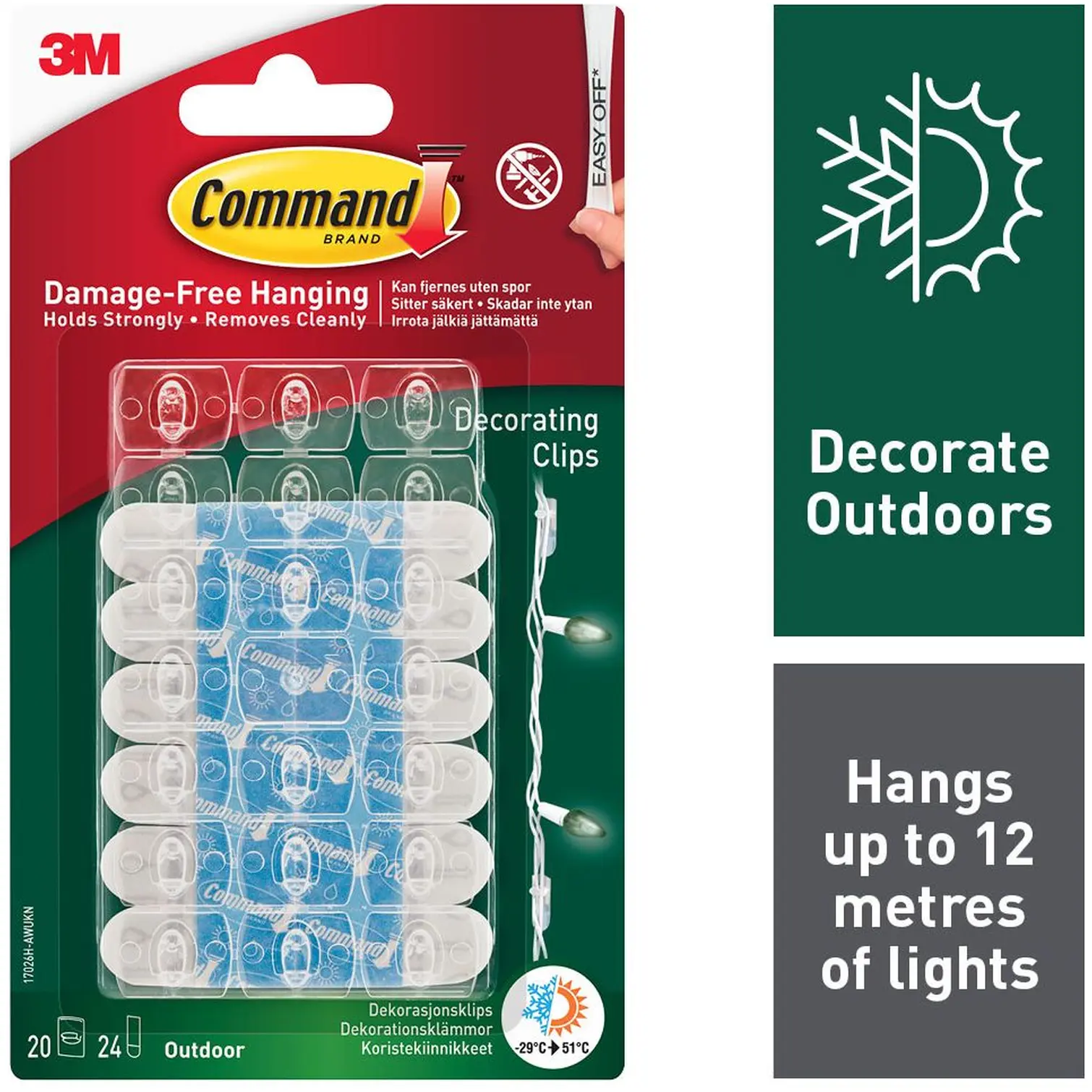 TMD0031_1 Command Outdoor Decorating Clips Pack of 20