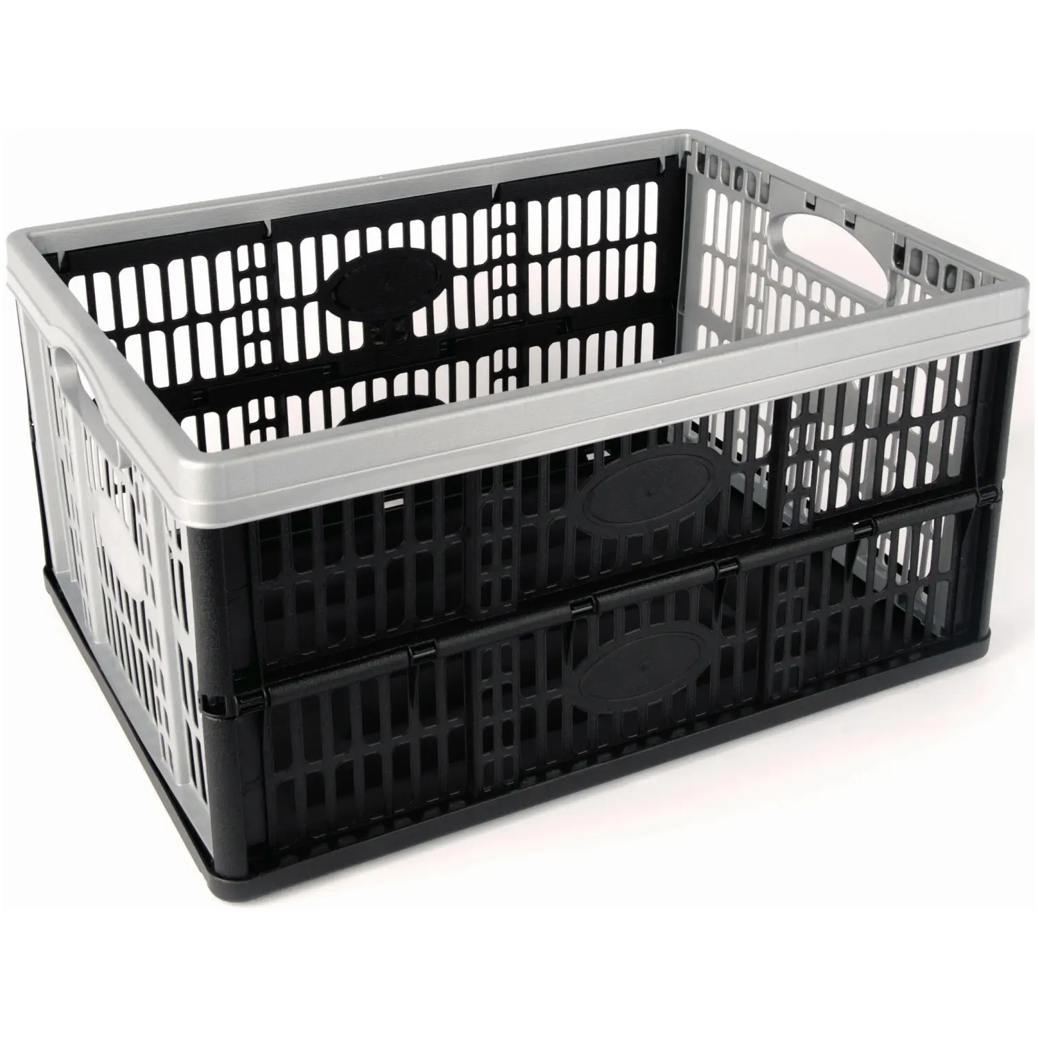 TON0001 Tontarelli 32Ltr Folding Crate Black