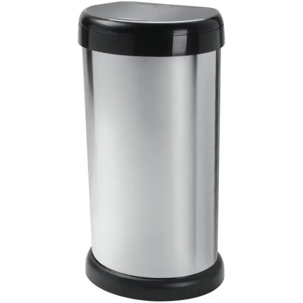TON0005 Moda 42Ltr Touch Bin Silver