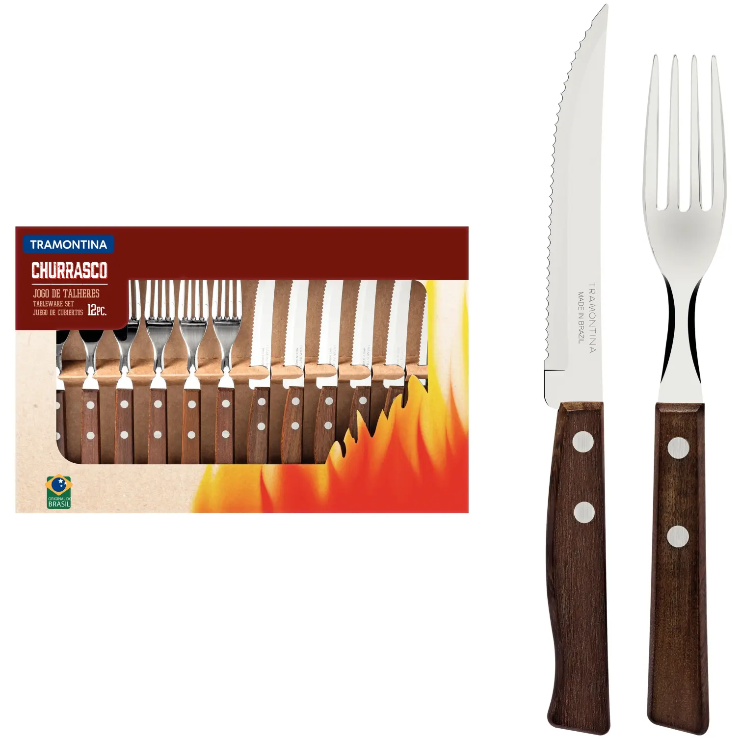 TRA0020_7 Tramontina Steak Cutlery Set 12 Pieces