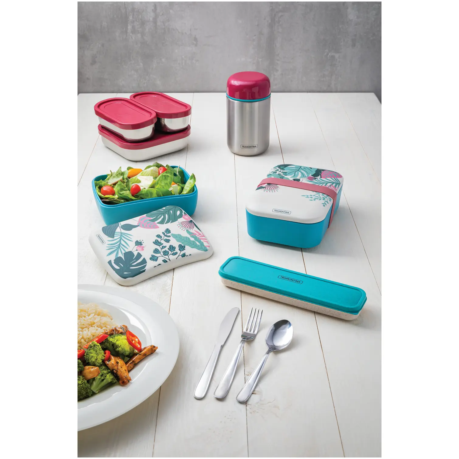 Tramontina Stainless Steel Lunch Box 800ml