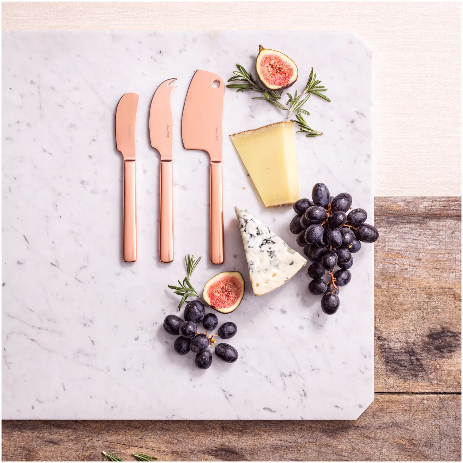 UPG0117_2 Mauviel Cheese Cutlery Set 3 Pack