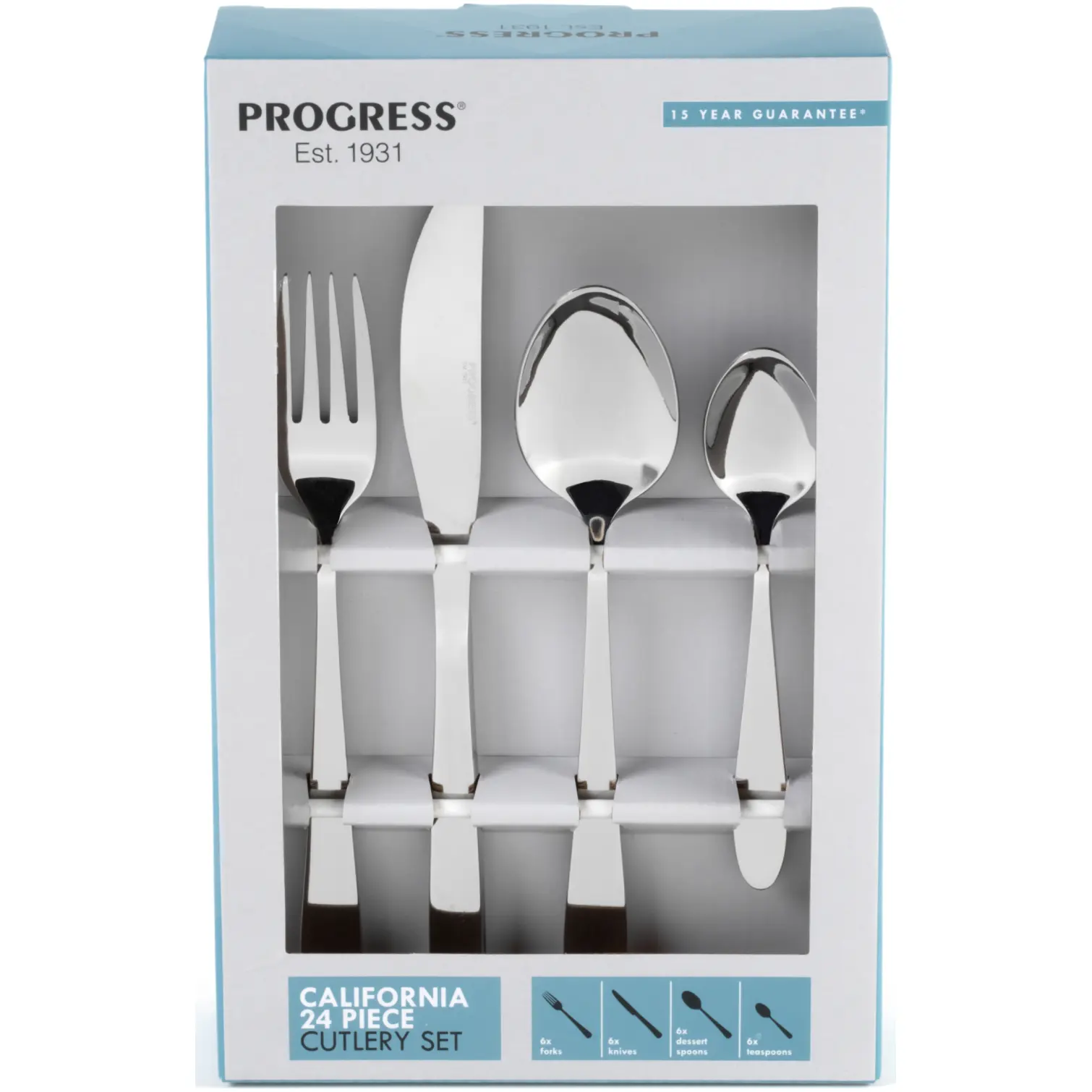 Progress California 24 Piece Cutlery Set