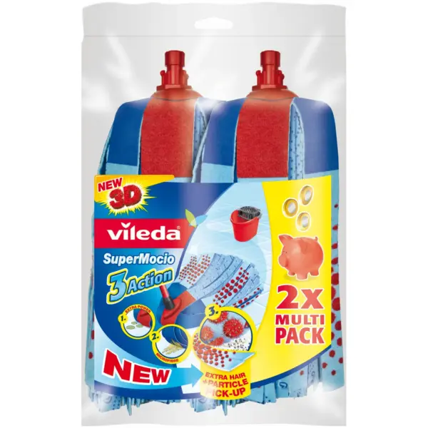 VIL0139 Vileda Supermocio Mop Twin Refill