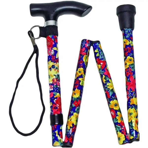 Life Walking Stick Floral Folding