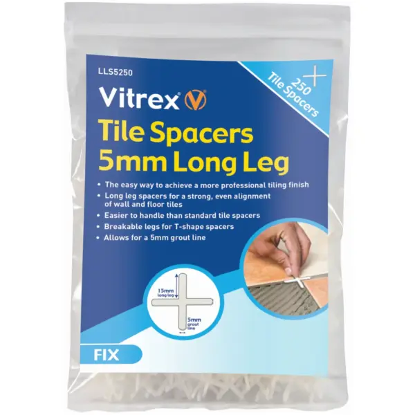 Vitrex 5mm Long Leg Tile Spacers pk250
