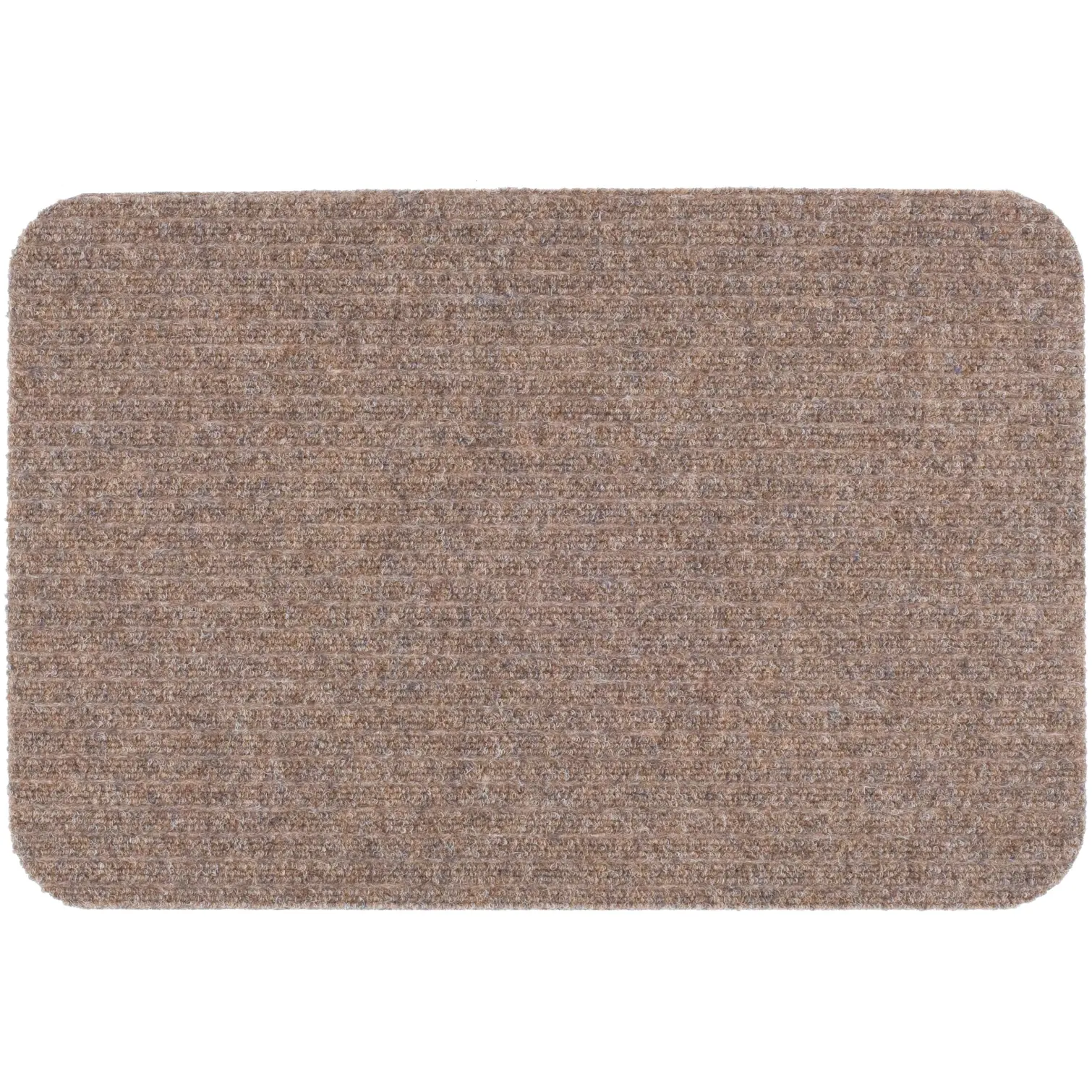 Likewise Beige Fairisle Ribbed Door Mat 60x40cm