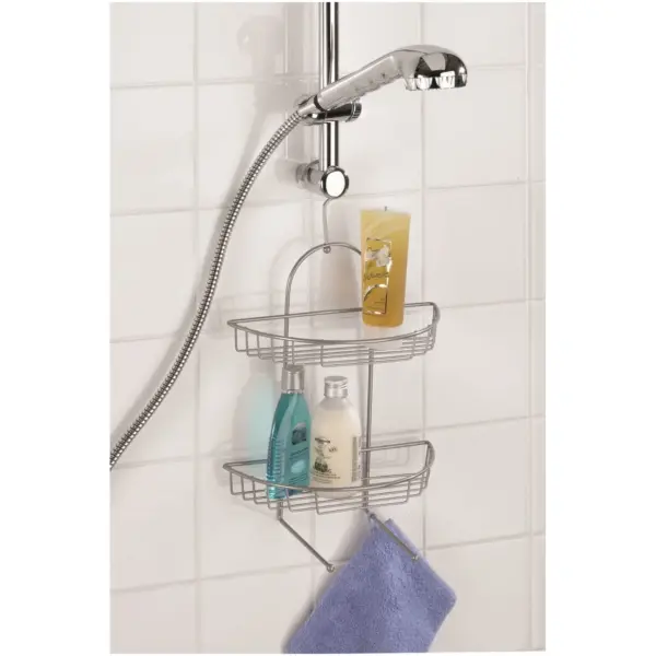 WEN0051 Wenko Chrome 2 Tier Shower Caddy