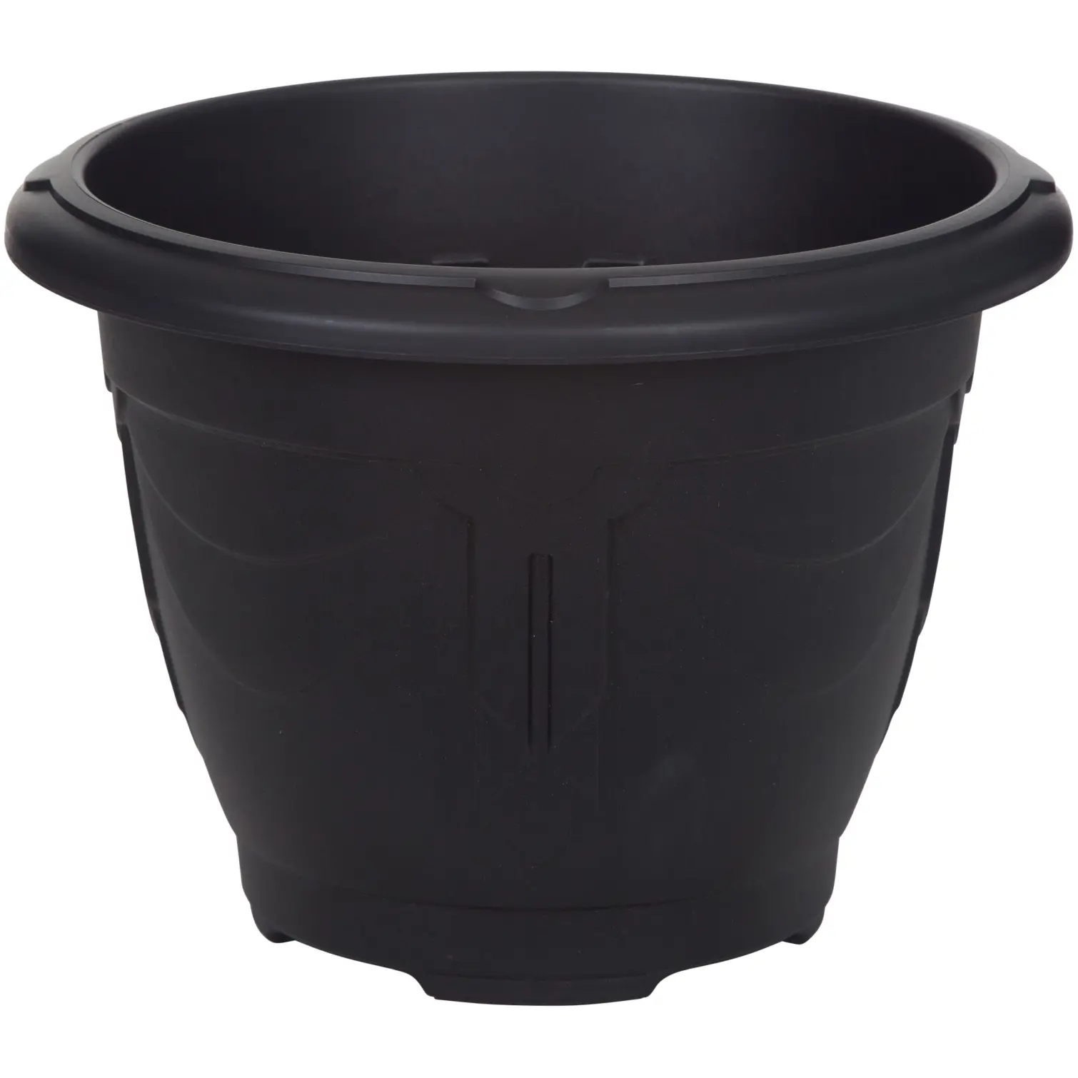 33cm Round Venetian Plant Black