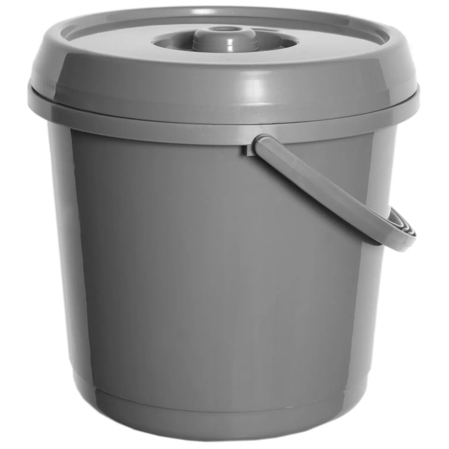 Whitefurze Silver 3.08Gal 14Ltr Bucket With Lid