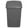 Whitefurze Silver Swing Bin 10Ltr 30x23x19cm
