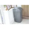 Whitefurze Silver Swing Bin 30Ltr 40x30x26cm