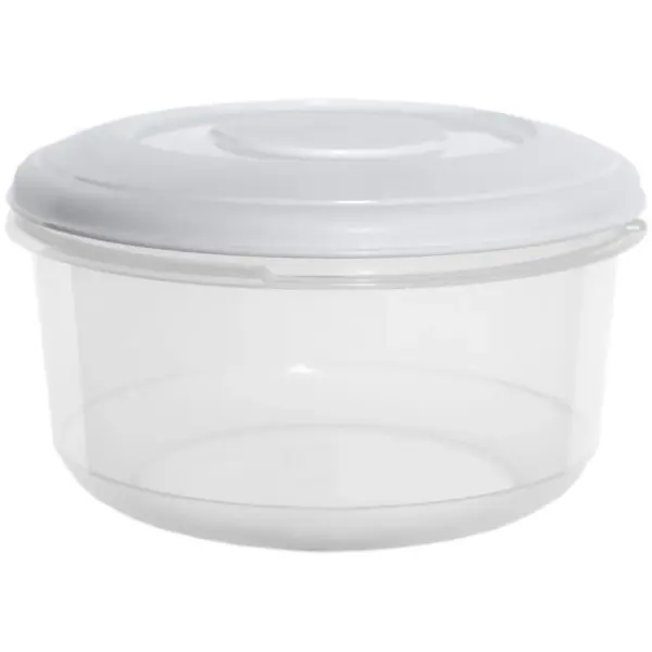 Whitefurze Round Food Storage Box 2Ltr 19x10cm
