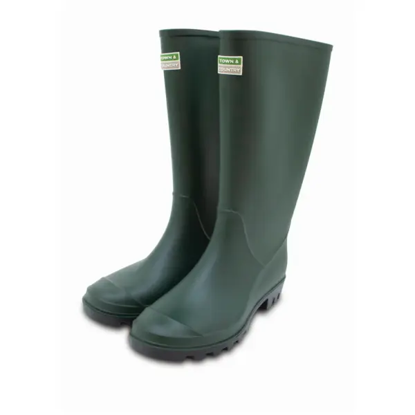 Town & Country Traditional Full Length Wellington Green Size 9