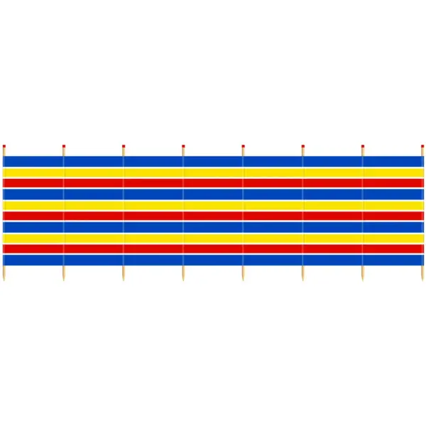 WON0095 8 Pole Traditional Windbreak