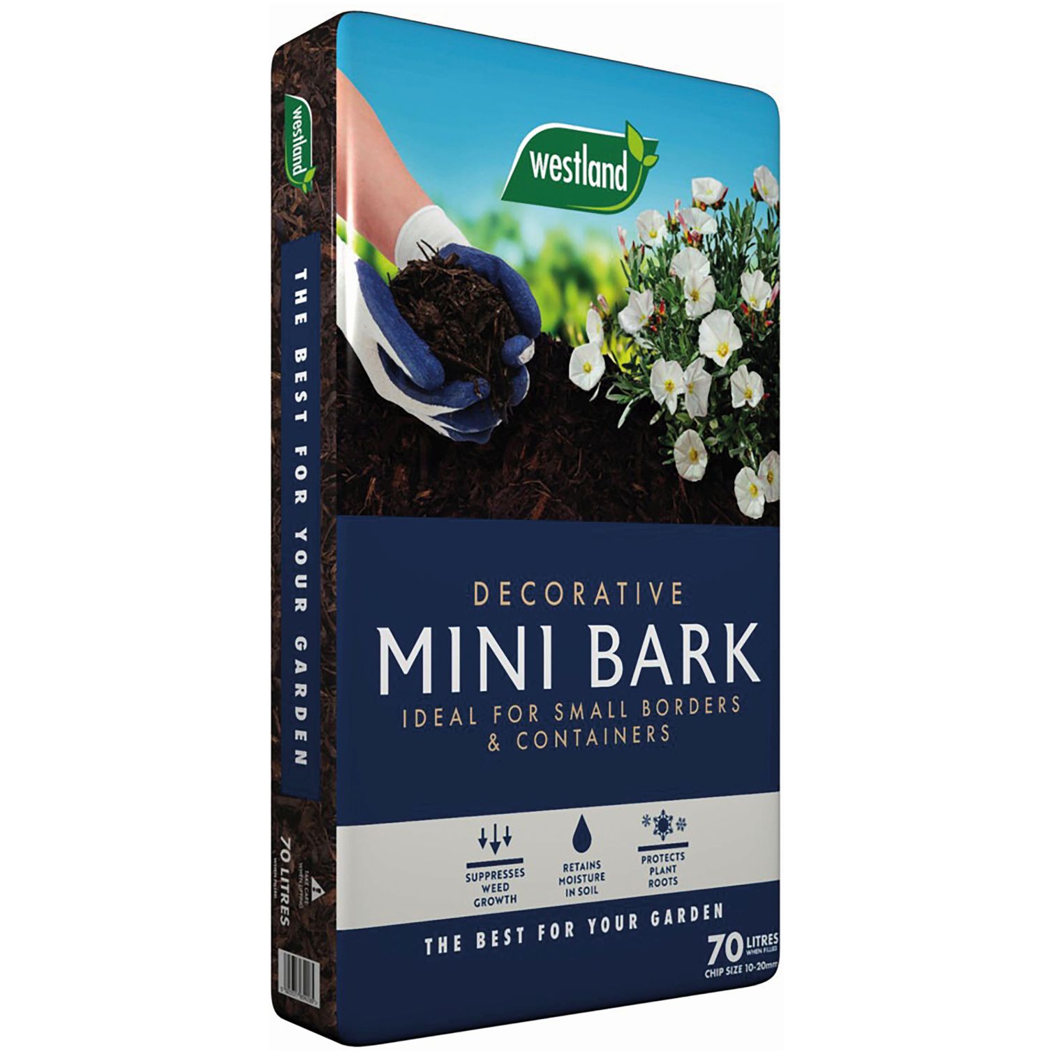 WTD0009 Westland Decorative Mini Bark Chips 70 Litres