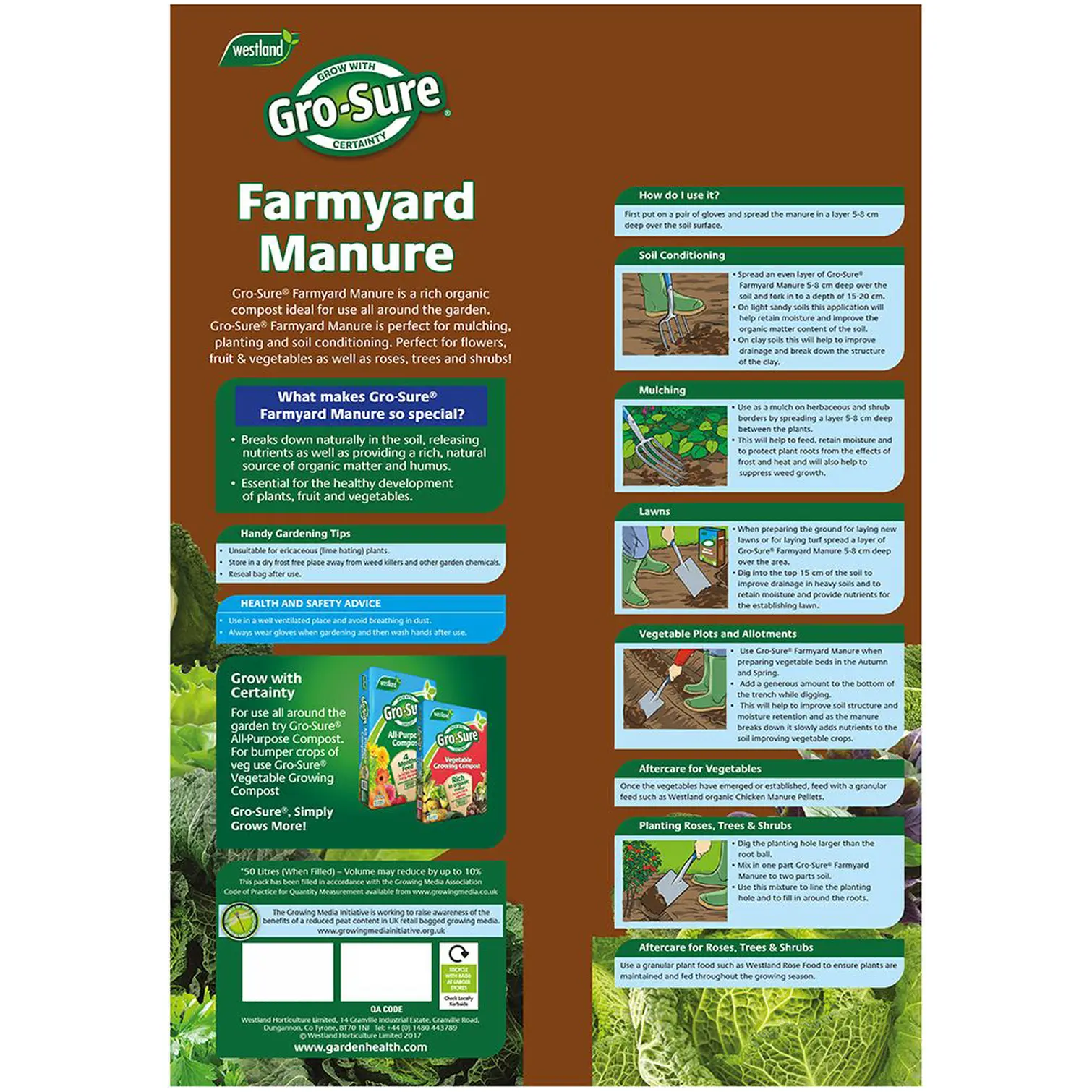 WTD0017_2 Westland Farmyard Manure 50ltr
