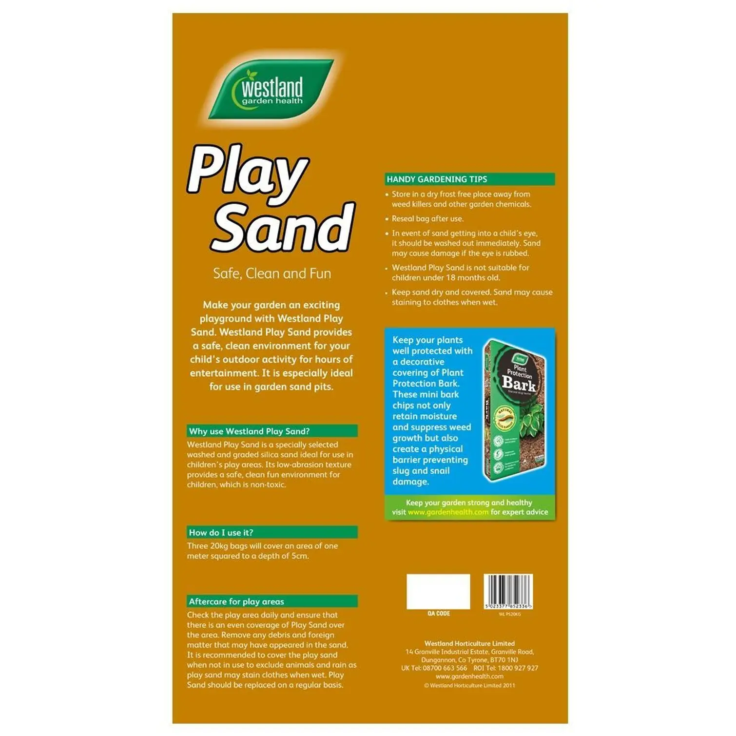 WTD0070_2 Westland Play Sand 20kg