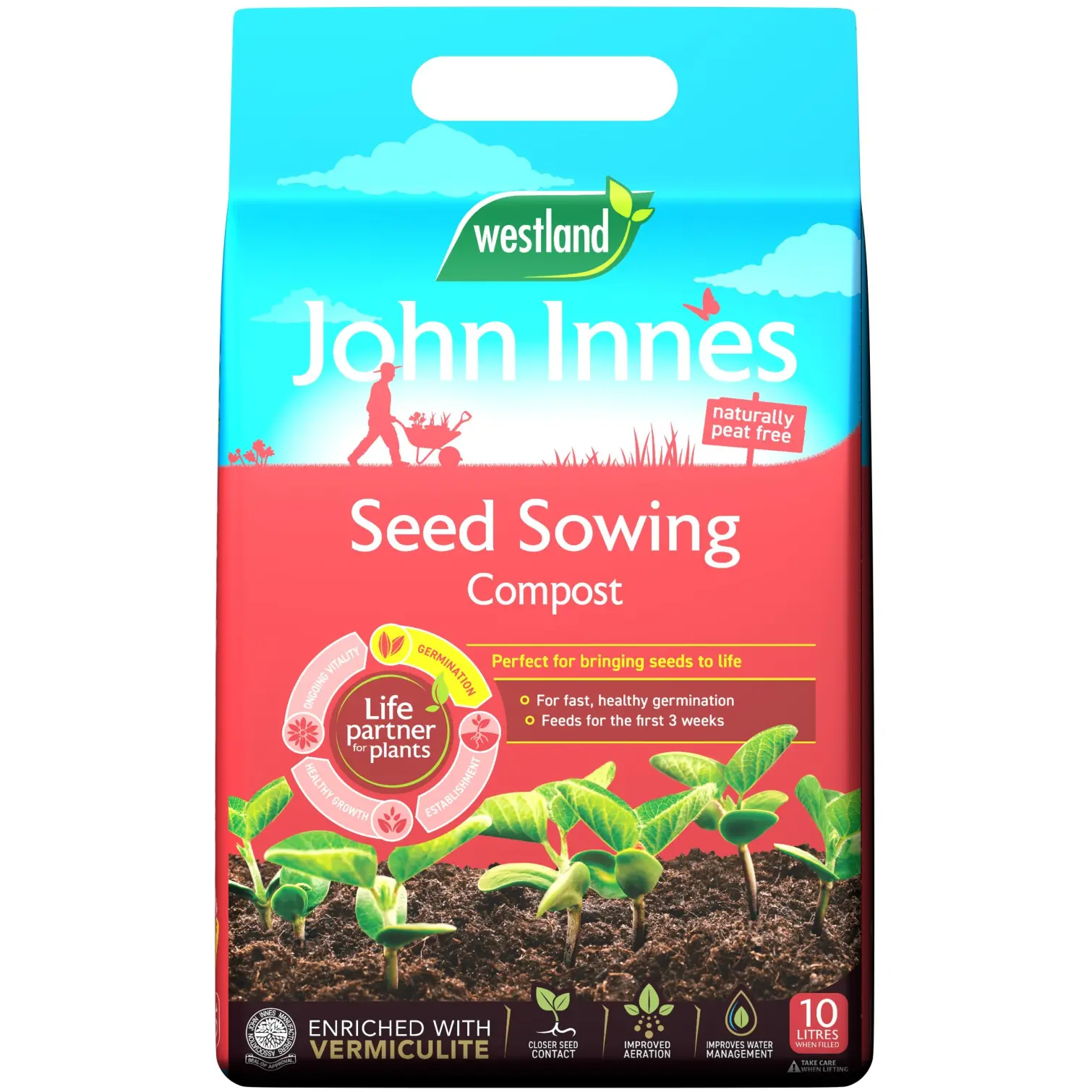 WTD0510 Westland John Innes Seed Compost 10ltr