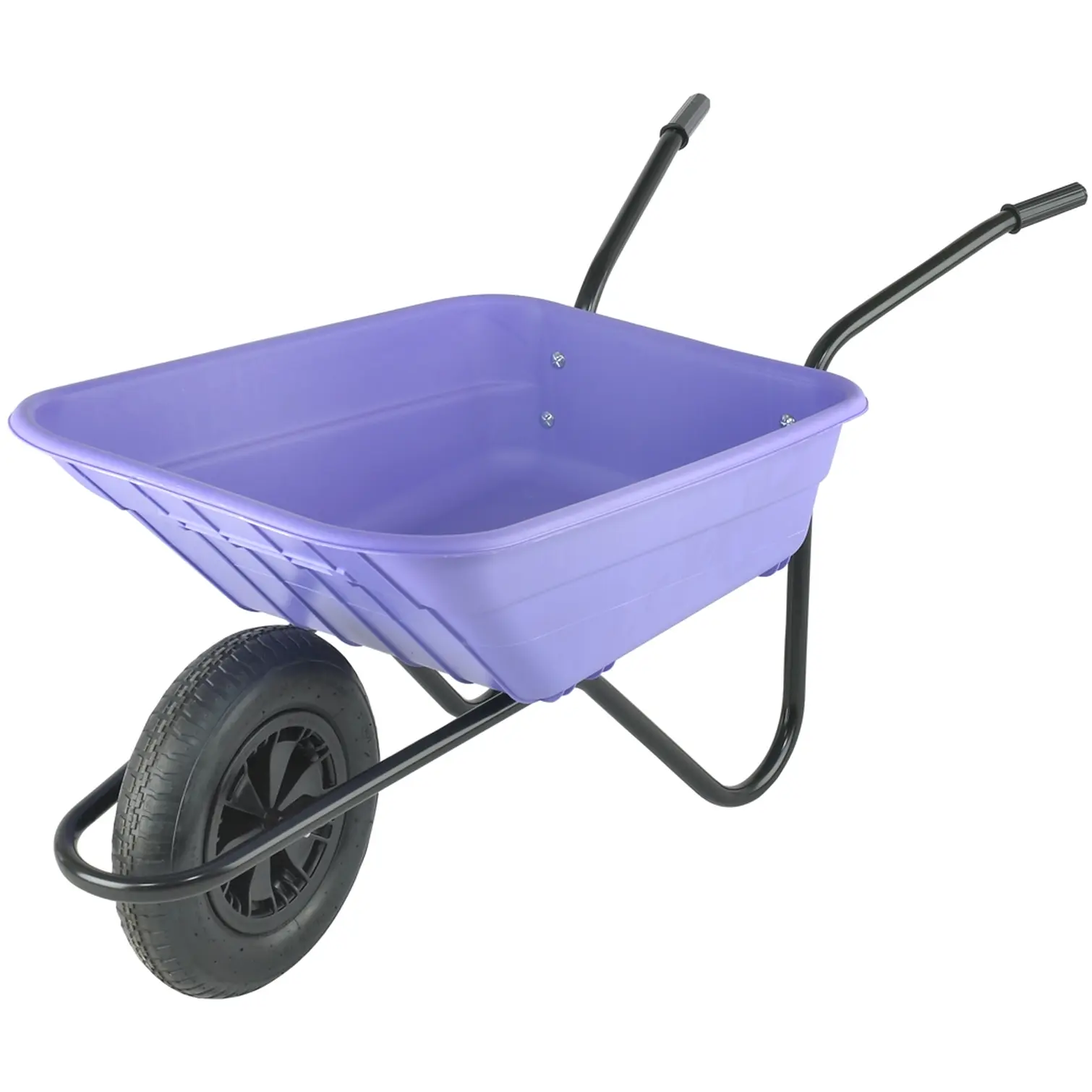 Shire Lilac Pneumatic Wheelbarrow 90L